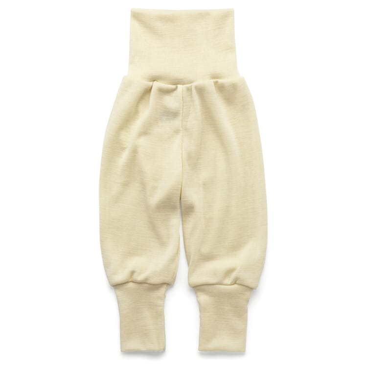 Baby pants merino wool silk, Nature