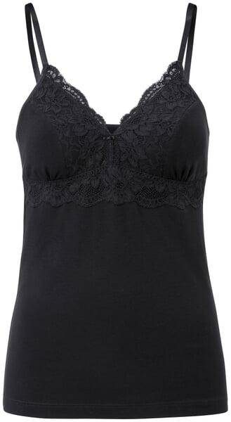 Chemisette-soutien-gorge pour femme avec dentelle Noir
