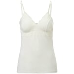 Chemise soutien-gorge femme avec dentelle Crème