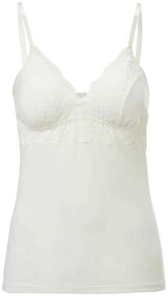 Chemisette-soutien-gorge pour femme avec dentelle Crème