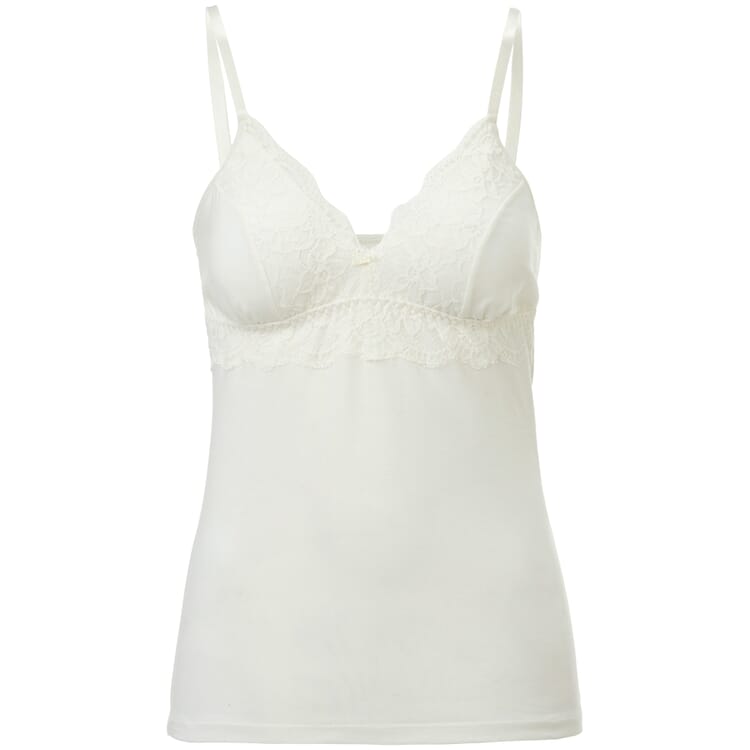 Ladies bra shirt with lace