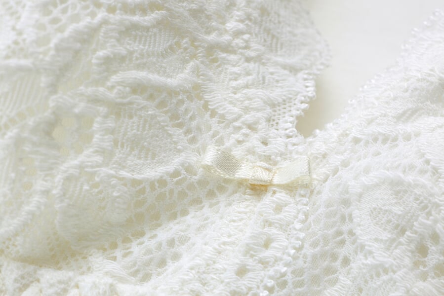 Chemisette-soutien-gorge pour femme avec dentelle Crème, vue détaillée