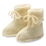 Baby shoes merino fleece Natural