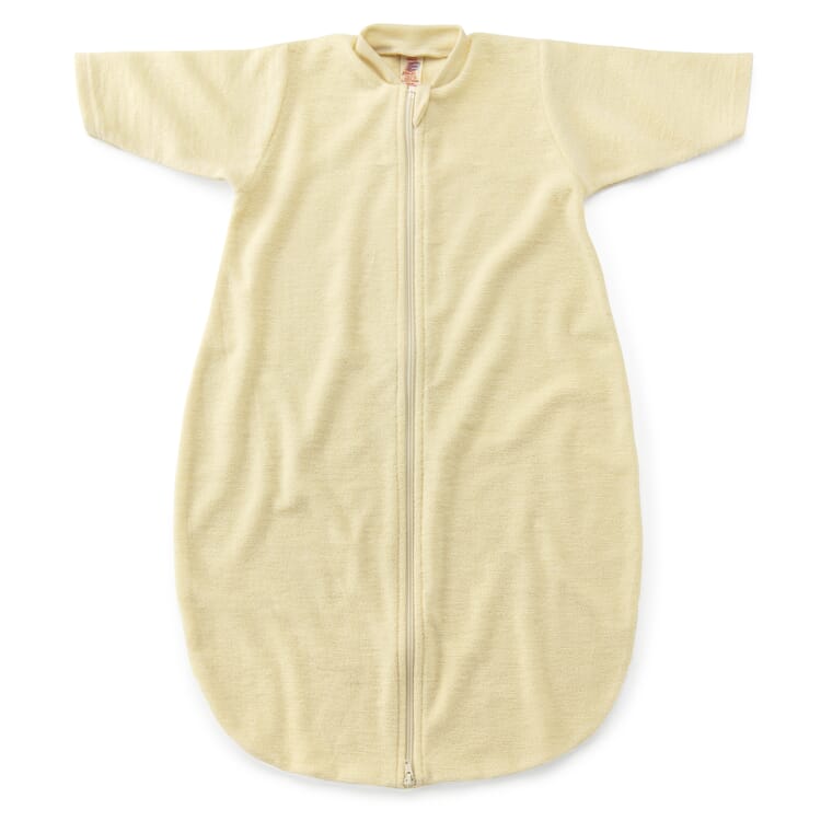 Sac de couchage pour bébé en tissu éponge de laine mérinos, Naturel