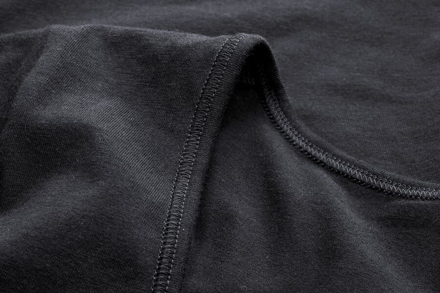 Women’s Short-Sleeve Shirt Black, close-up