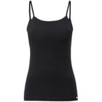 Maillot de corps femme à bretelles spaghetti Noir