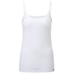 Damevest med spaghettistropper Hvid