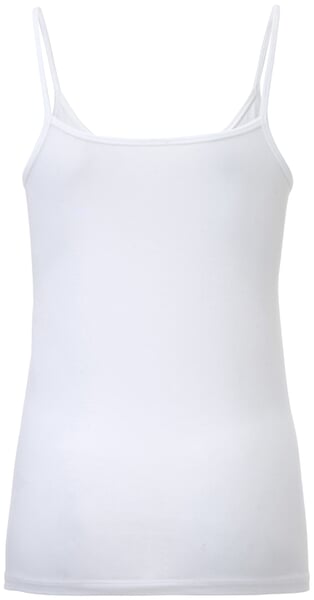 Maillot de corps à bretelles fines pour femme Blanc