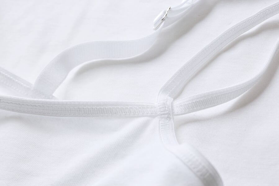 Bustier de mujer Blanco, Detailsicht