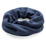 Children's Merino Wool and Silk Tube Scarf Blue