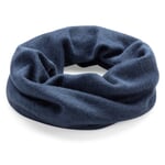 Kids tube scarf merino wool silk Blue
