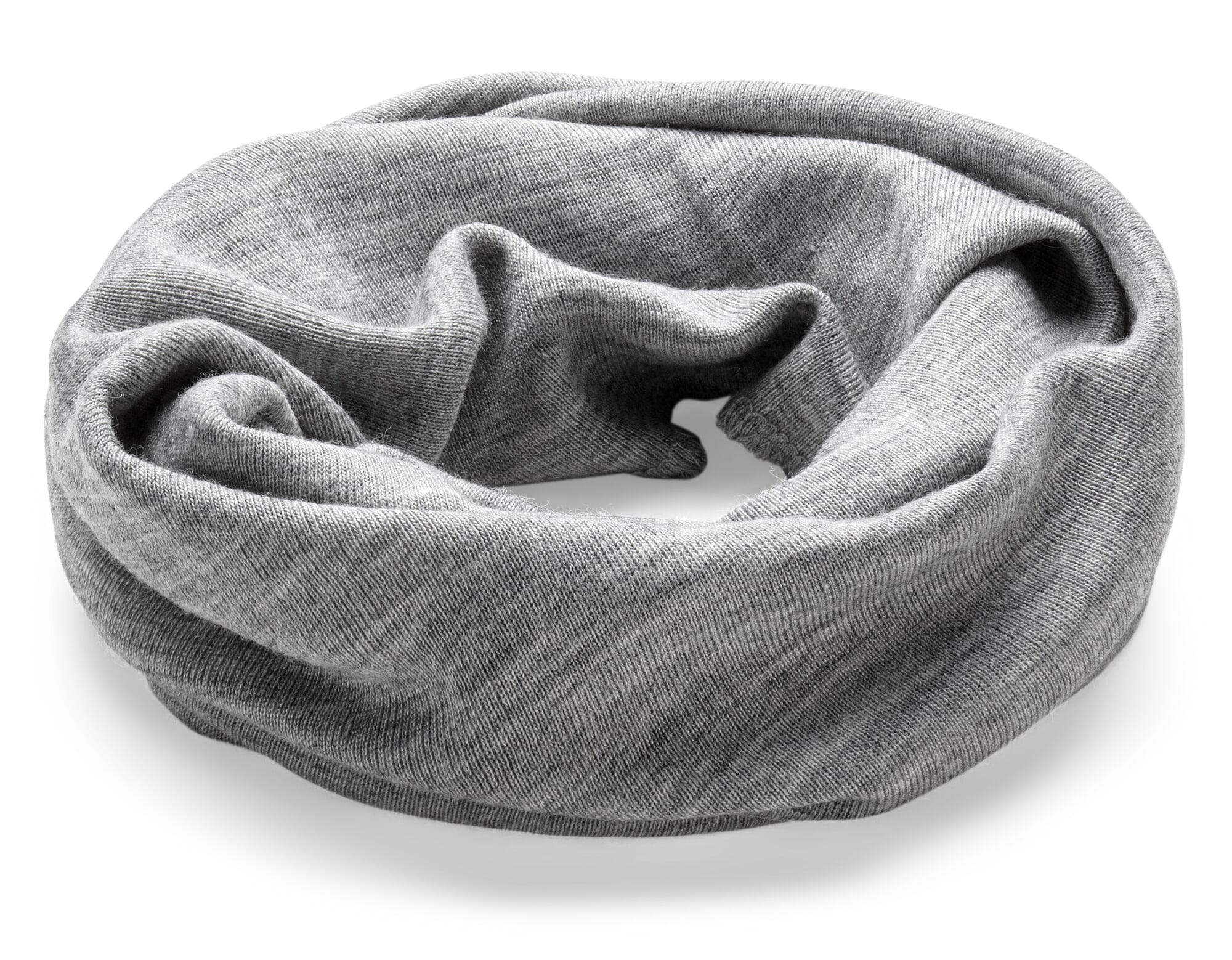 Children's Merino Wool and Silk Tube Scarf, Gray | Manufactum
