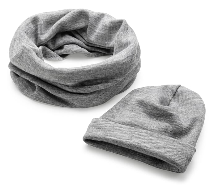 Children’s Merino Wool and Silk Hat Gray