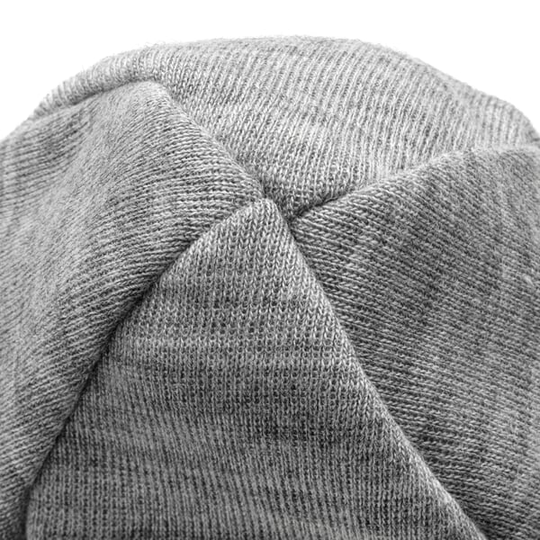 Children’s Merino Wool and Silk Hat Gray, close-up