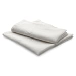 Serviette Stickerei (2 Stück) Weiss