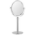 Cosmetic mirror chrome plated brass