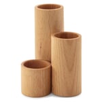 Portabolígrafos y portautensilios de madera de haya