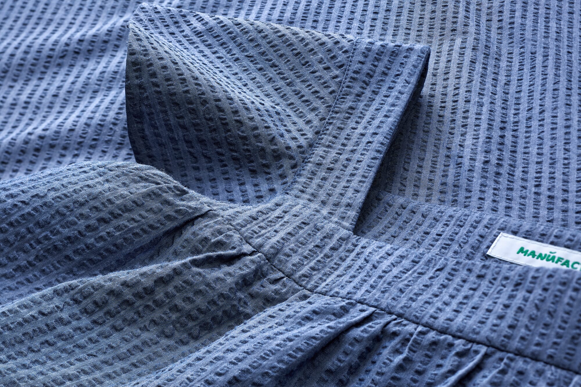 【NEW】GENERAL IDEA seersucker ribbon dress NWT Jones New York Size 2 Blue Seersucker Striped Shirt