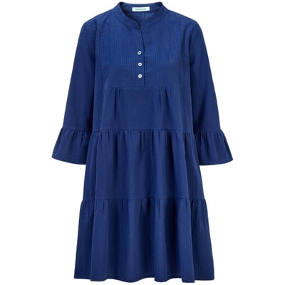 Ladies tunic dress seersucker, Blue | Manufactum Ladies tunic dress seersucker, Blue | Manufactum