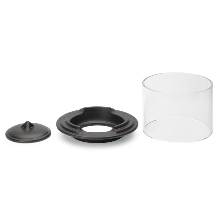 Wind light attachment for large wax burner® ceramic, Lavash Black