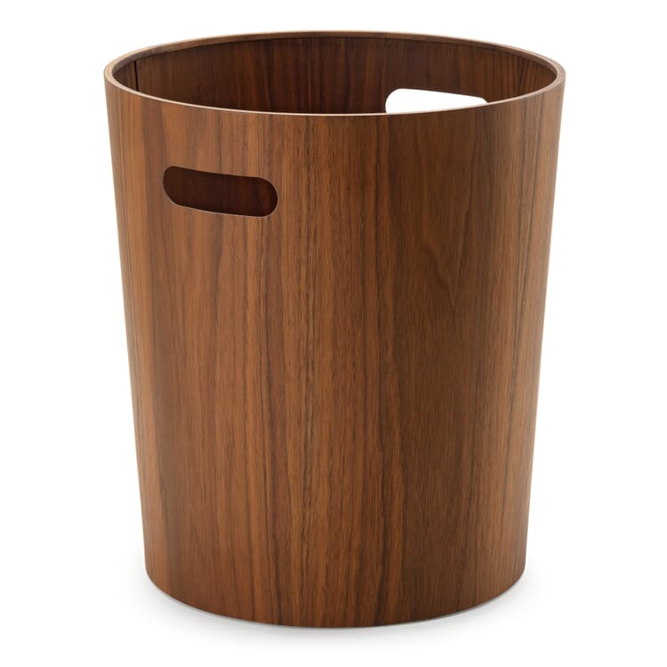 Papelera y cesto de la ropa, Nogal