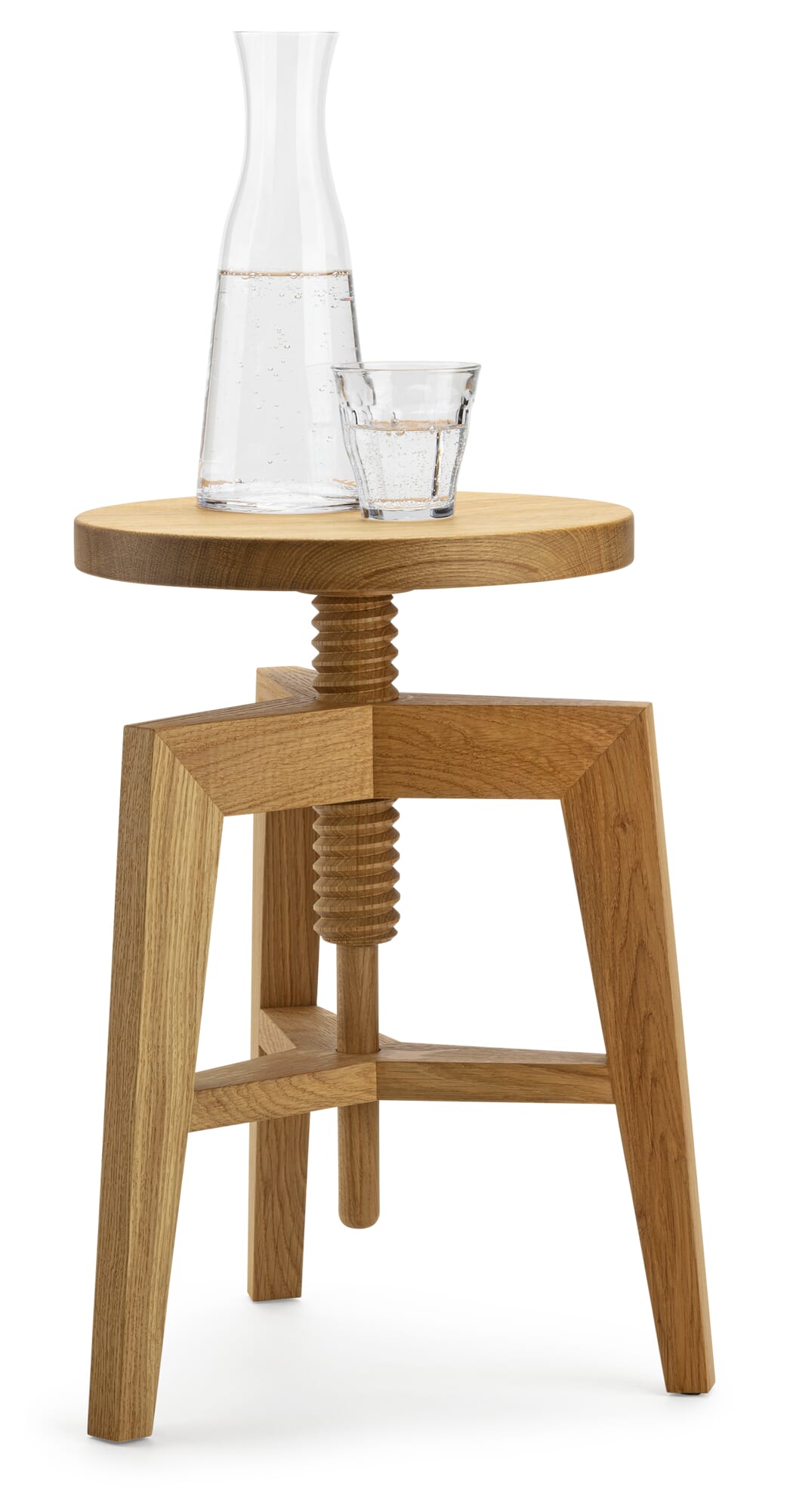 Oak spindle stool | Manufactum