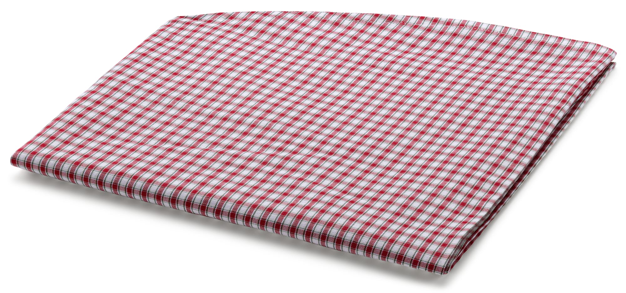 Runde Tischdecke rot-weiß | kariert Manufactum