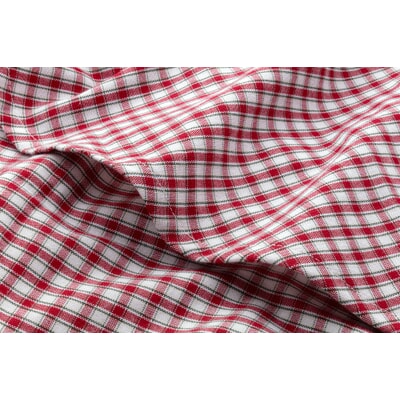 Runde Tischdecke rot-weiß kariert