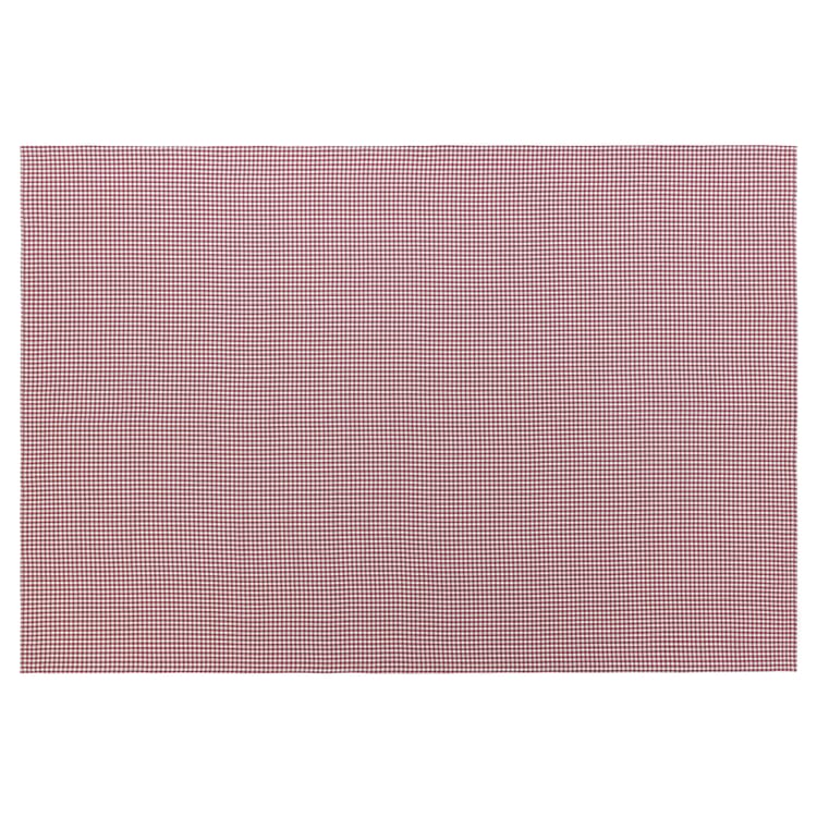 Table cloth red and white checkered, 135 × 200 cm