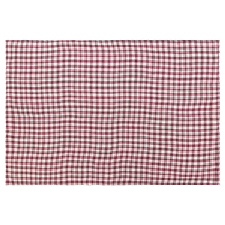 Table cloth red and white checkered, 135 × 200 cm