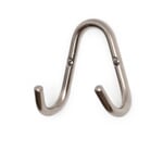 Double hook brass Nickel plated