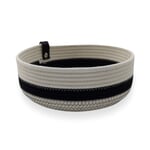 Cesta zigzag Pequeño Negro
