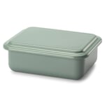 Storage tin small/low Sage