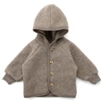 Veste pour enfants en laine vierge polaire Marron-mélange