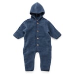 Combinaison enfant en laine vierge polaire Orange bleue