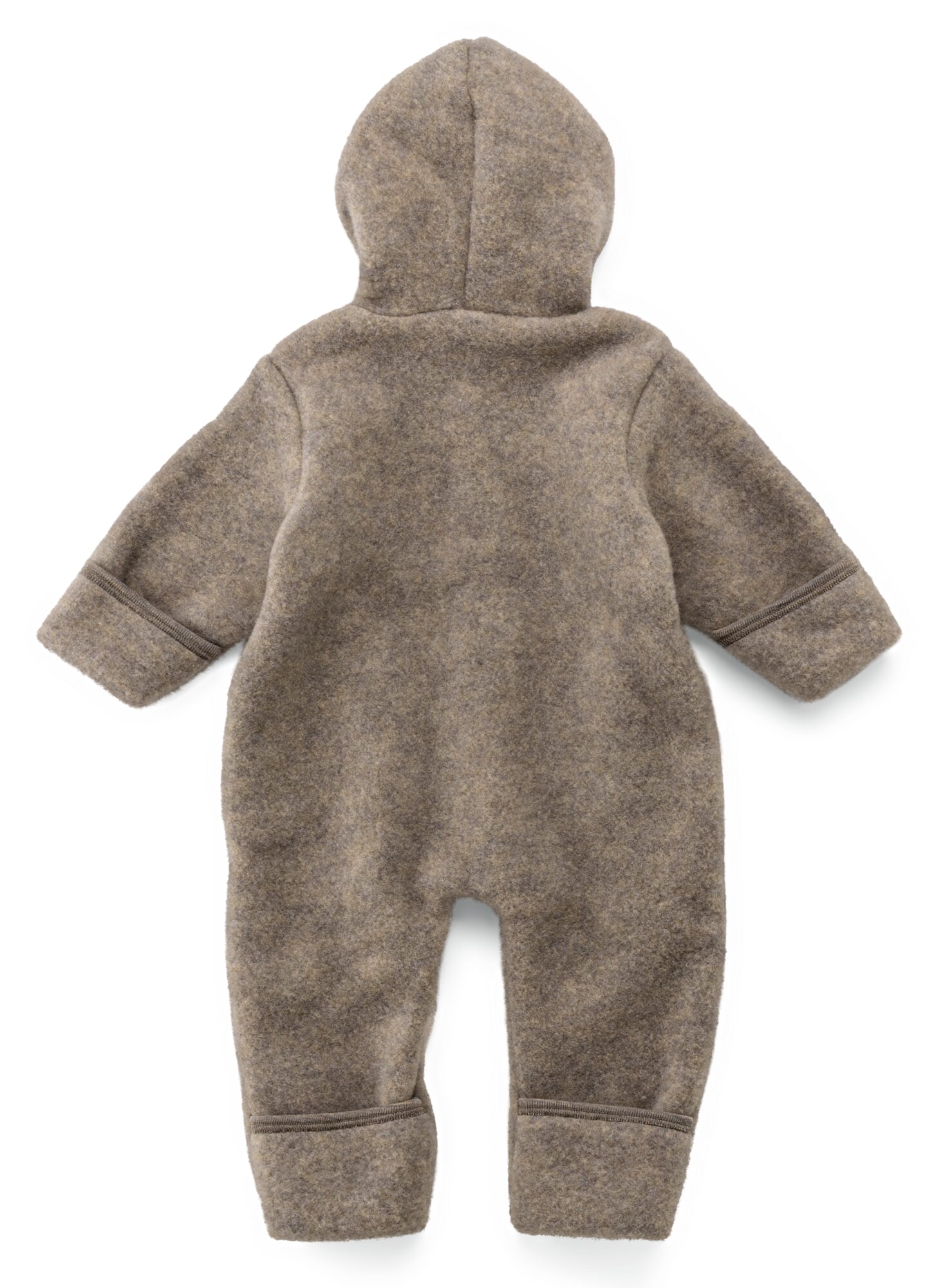 Children's Virgin Wool Fleece Overall, Brown Melange | Manufactum