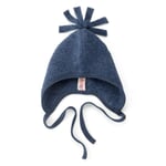 Kids hat virgin wool fleece Blue melange