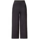 Yoga-3/4-Hose weites Bein Schwarz