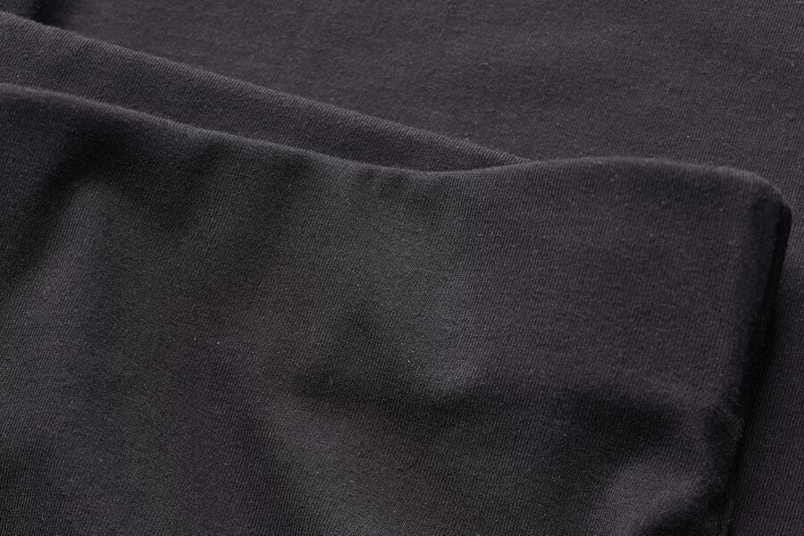 Yoga-3/4-Hose weites Bein Schwarz, Detailsicht