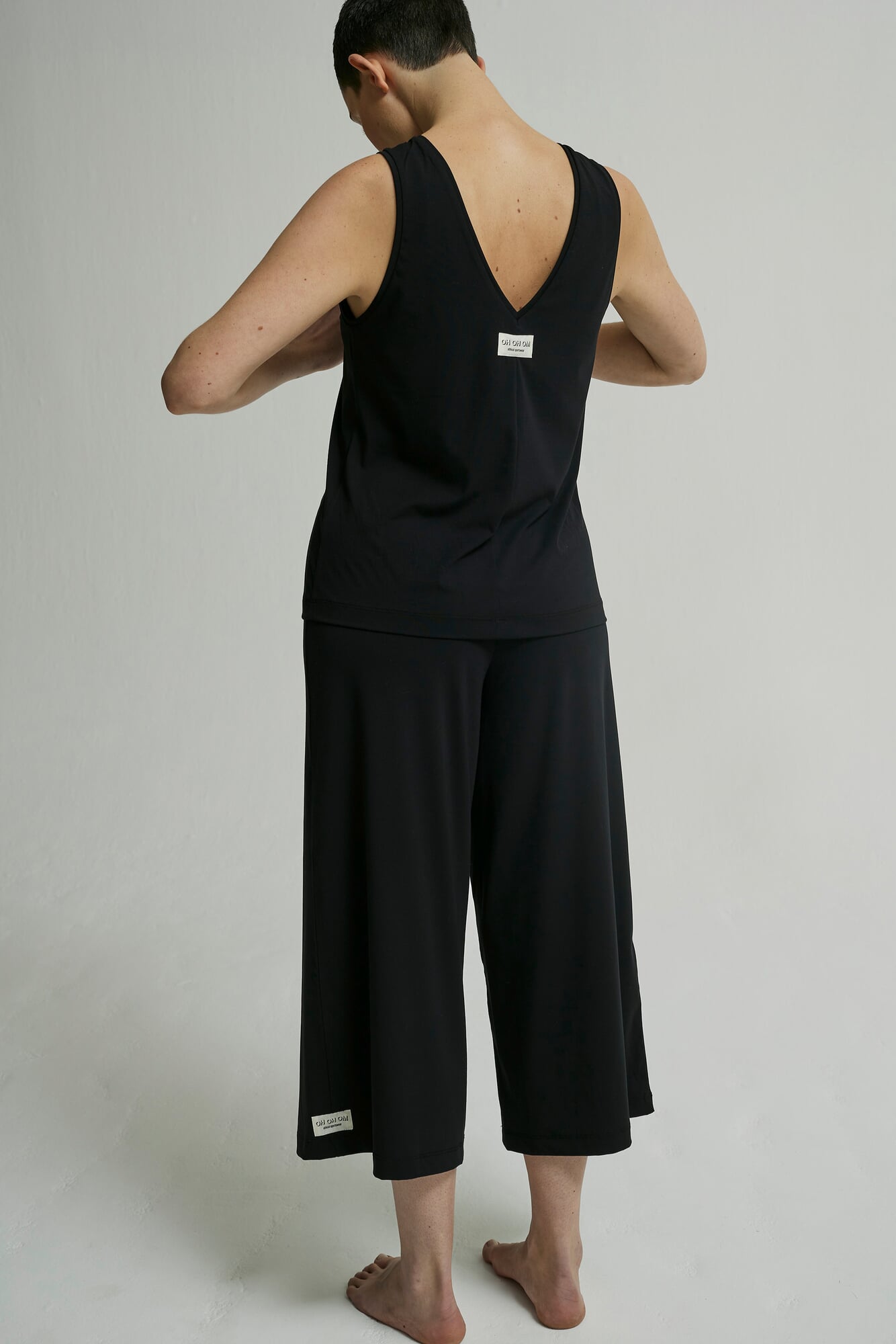G4Free Yogabroek, voor dames, met wijde pijpen, zakken, hoge taille, stretch, trainingsbroek, lounge broek, L