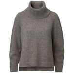 Ladies turtleneck sweater alpaca Dark gray