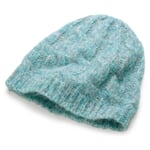 Ladies hat cable knit Turquoise