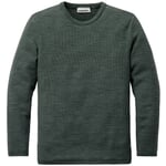 Pull-over en tricot de coton pour homme Vert foncé