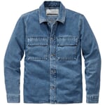 Herenoverhemd jasje Denimblauw