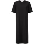 Damen-Jerseykleid lang Schwarz