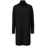 Robe tricotée col roulé pour femme Noir