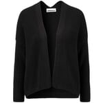 Cardigan femme côtelé Noir