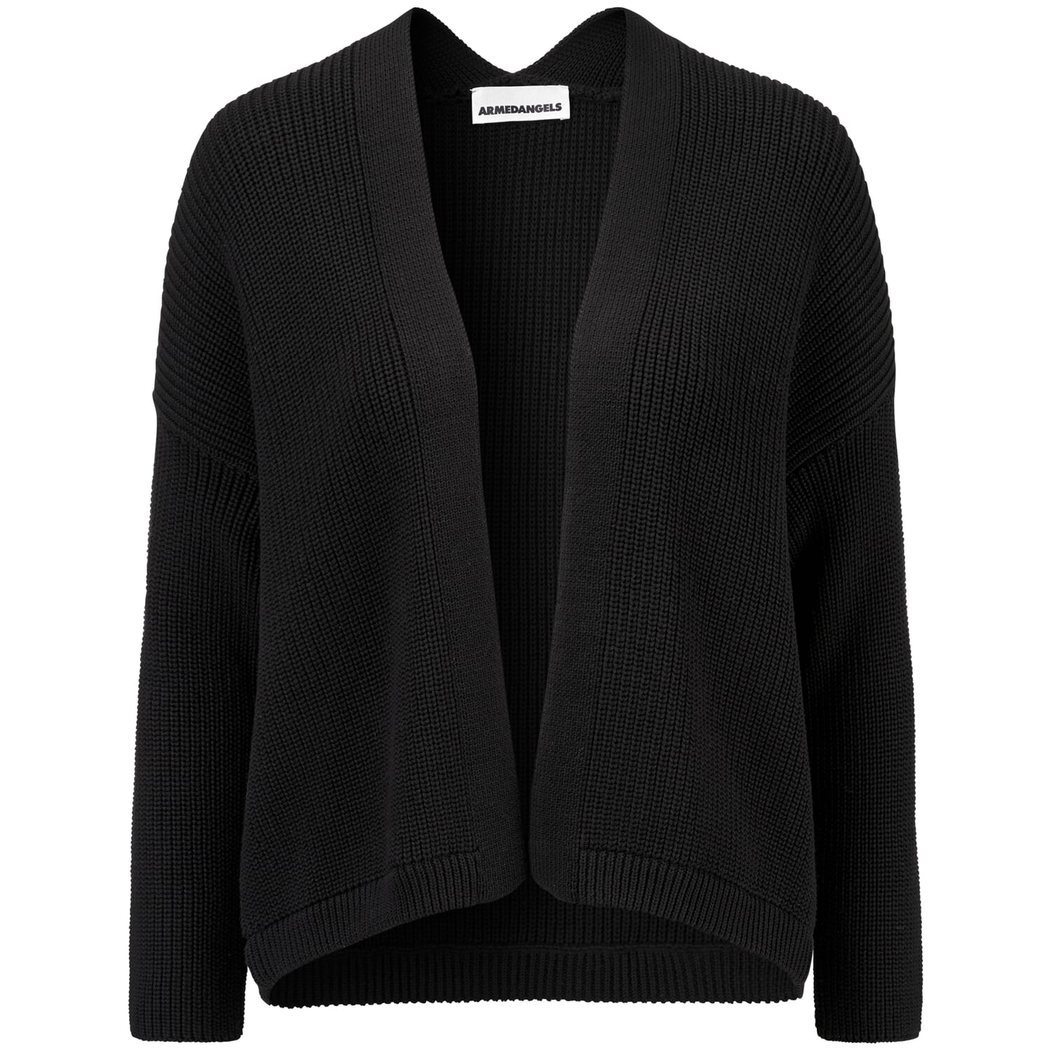 Strickmantel Strickjacke Mit Fransen Schwarz Strickjacke In Marine