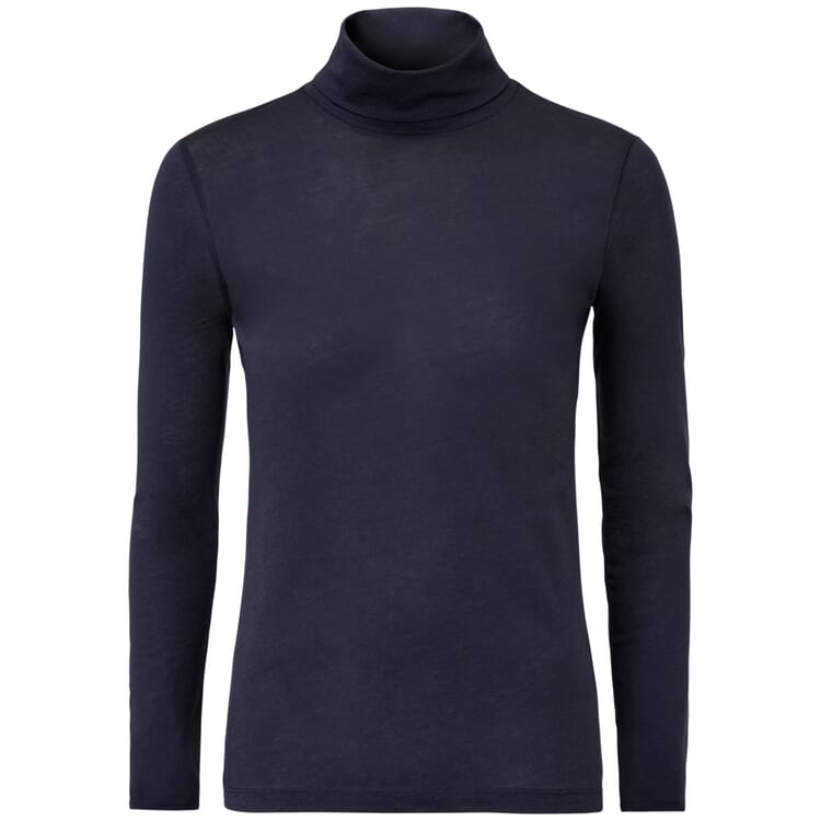 Ladies turtleneck sweater, Dark blue