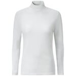 Ladies turtleneck sweater White